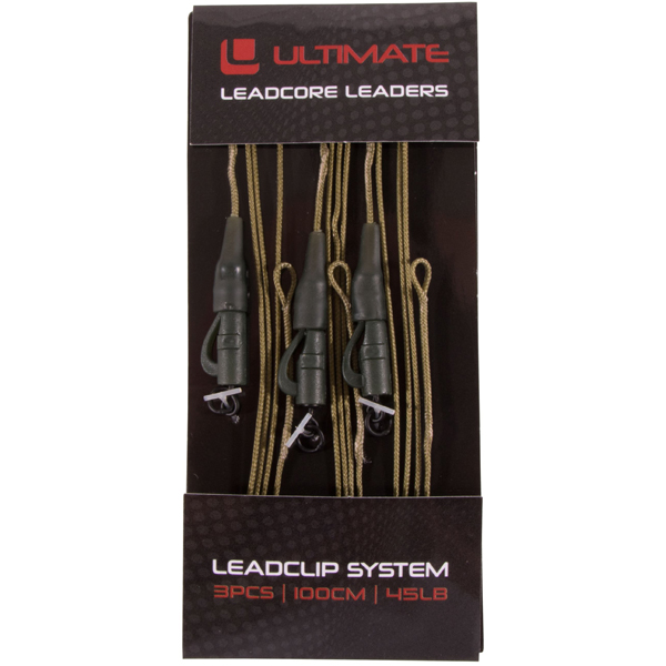 Ultimate Leadcore Leader With Leadclip System, 3 sztuki