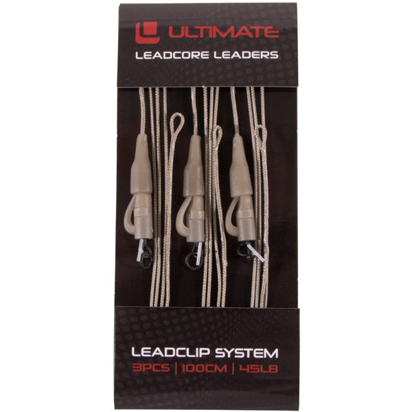 Ultimate Leadcore Leader With Leadclip System, 3 sztuki