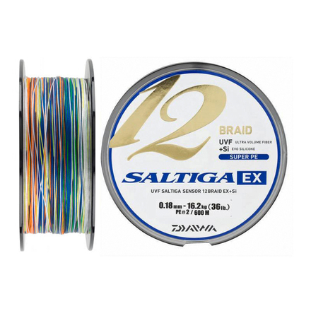 Plecionka Daiwa Saltiga 12 EX+Si Multi Colour 600m