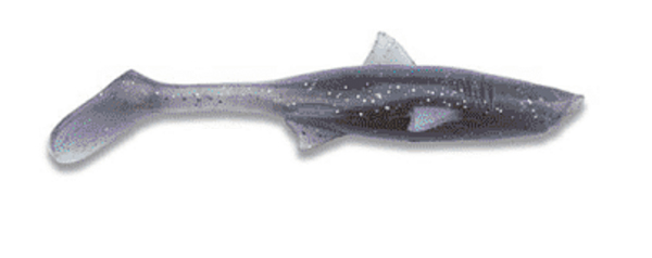 Shark Shad Lures Baby Shark 10cm, 8 sztuk! - Ash