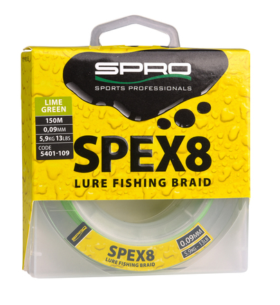 Spro Spex8 Bulk Braid Lime Green 1500m