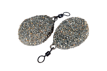 Ciężarki Karpiowe Ultimate Flat Pear Swivel Dark Gravel (2 sztuki)