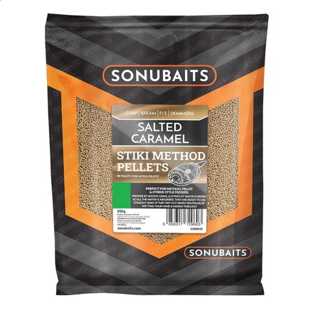 Sonubaits Stiki Salted Caramel Method Pellets 4mm (650g)