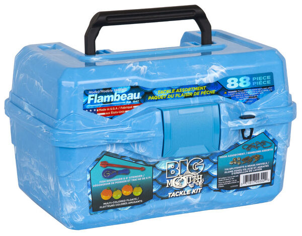 Skrzynka Wędkarska Flambeau Big Mouth Tackle Box Kit - Pearl Blue Swirl