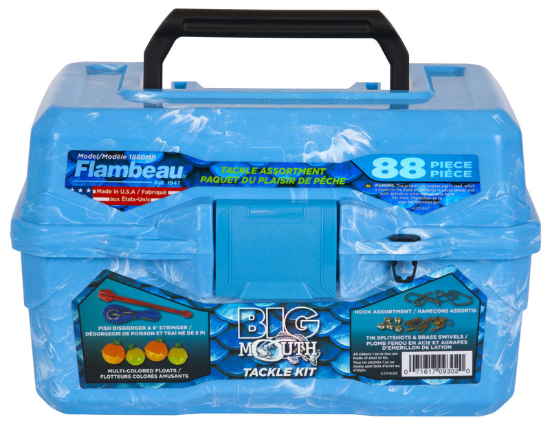 Skrzynka Wędkarska Flambeau Big Mouth Tackle Box Kit - Pearl Blue Swirl