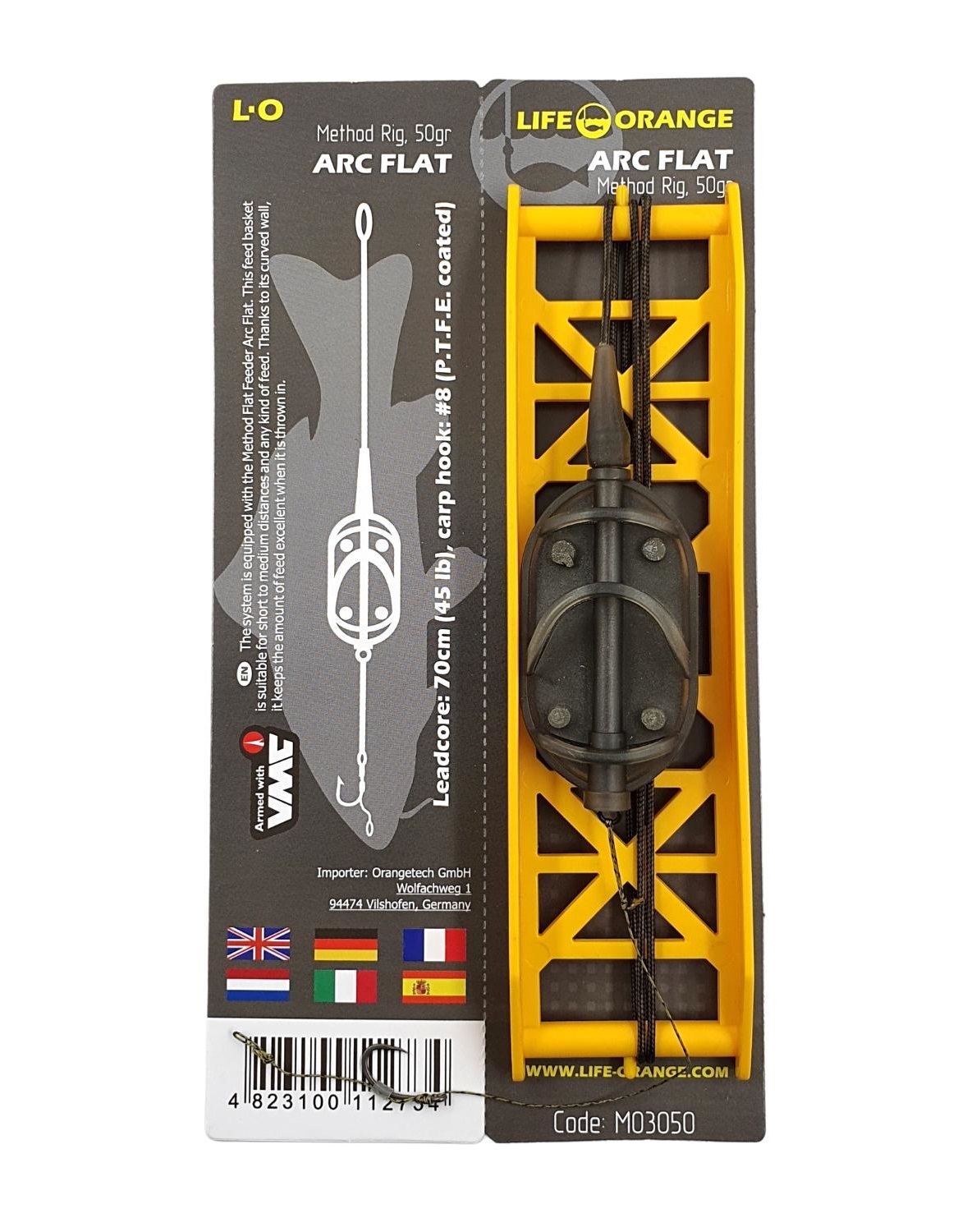 Przypon Life Orange Method Rig Arc Flat (80cm)