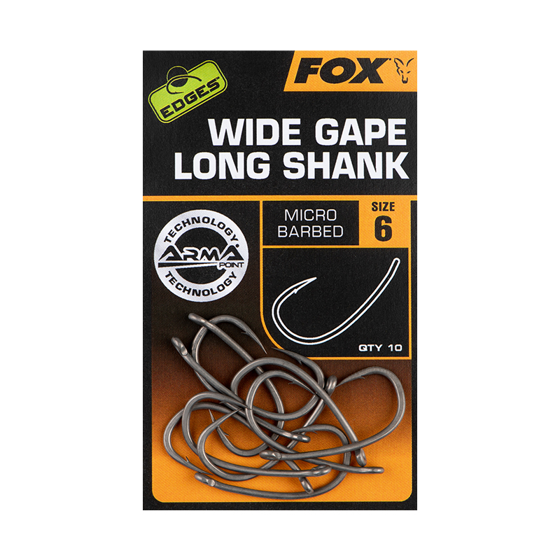 Haczyki Karpiowe Fox Edges Armapoint Super Wide Gape Long Shank (10 sztuk)