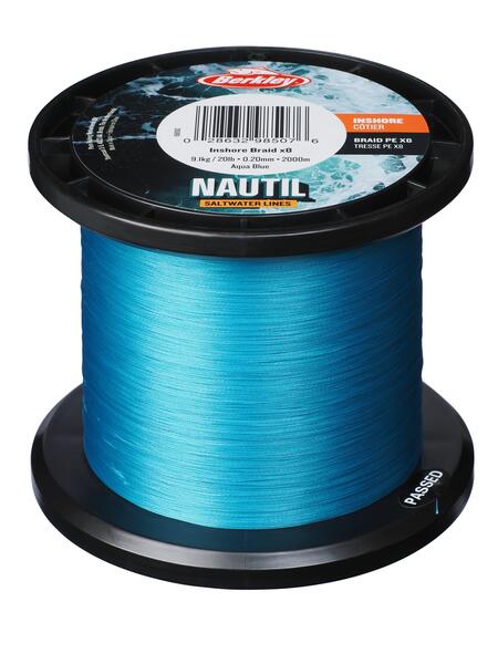 Plecionka Berkley Nautil Inshore x8 Aqua Blue 2000m