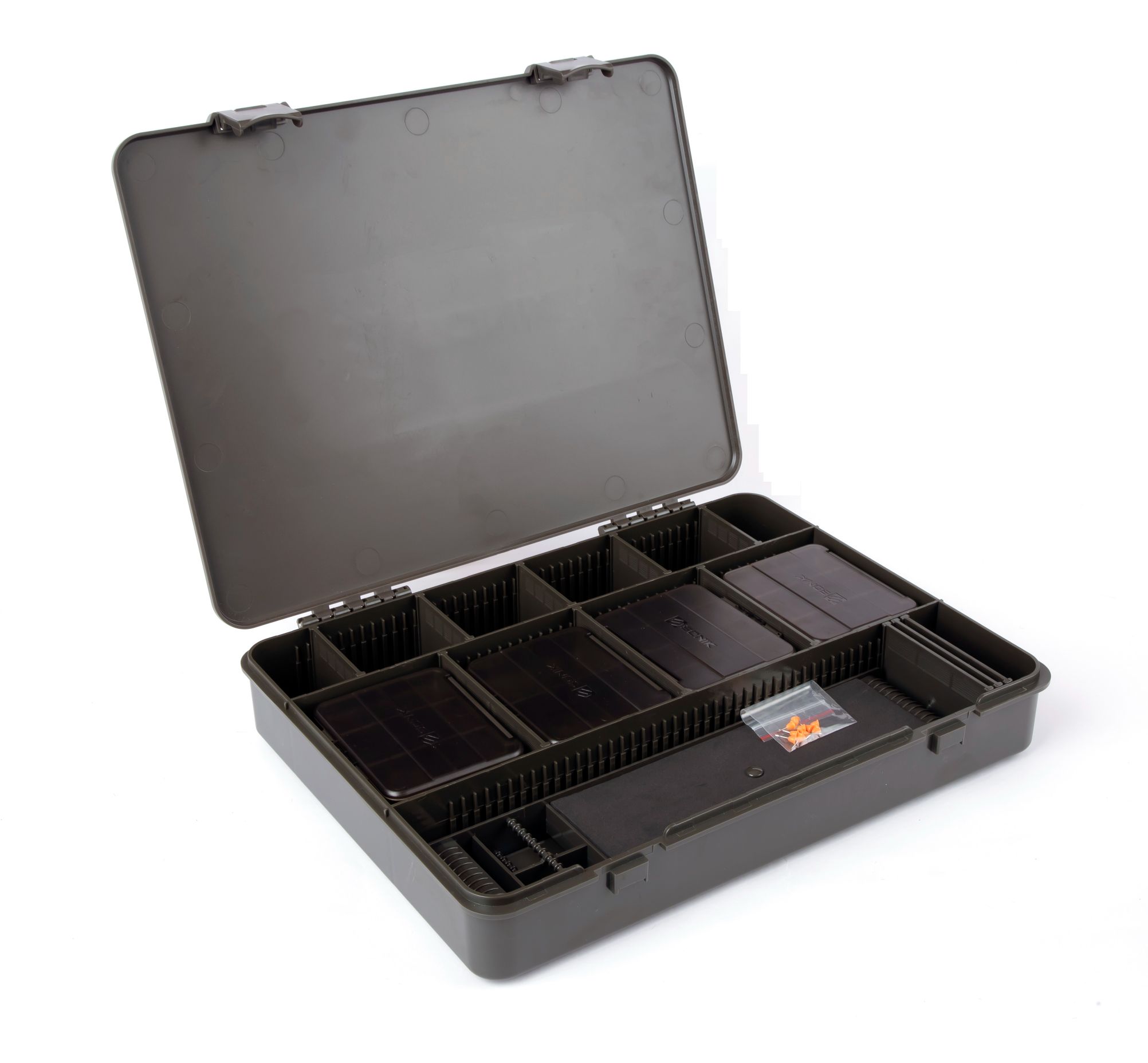 Sonik Lockbox Large Loaded Tacklebox (W zestawie 8 pudełek i tabliczka na przypony)
