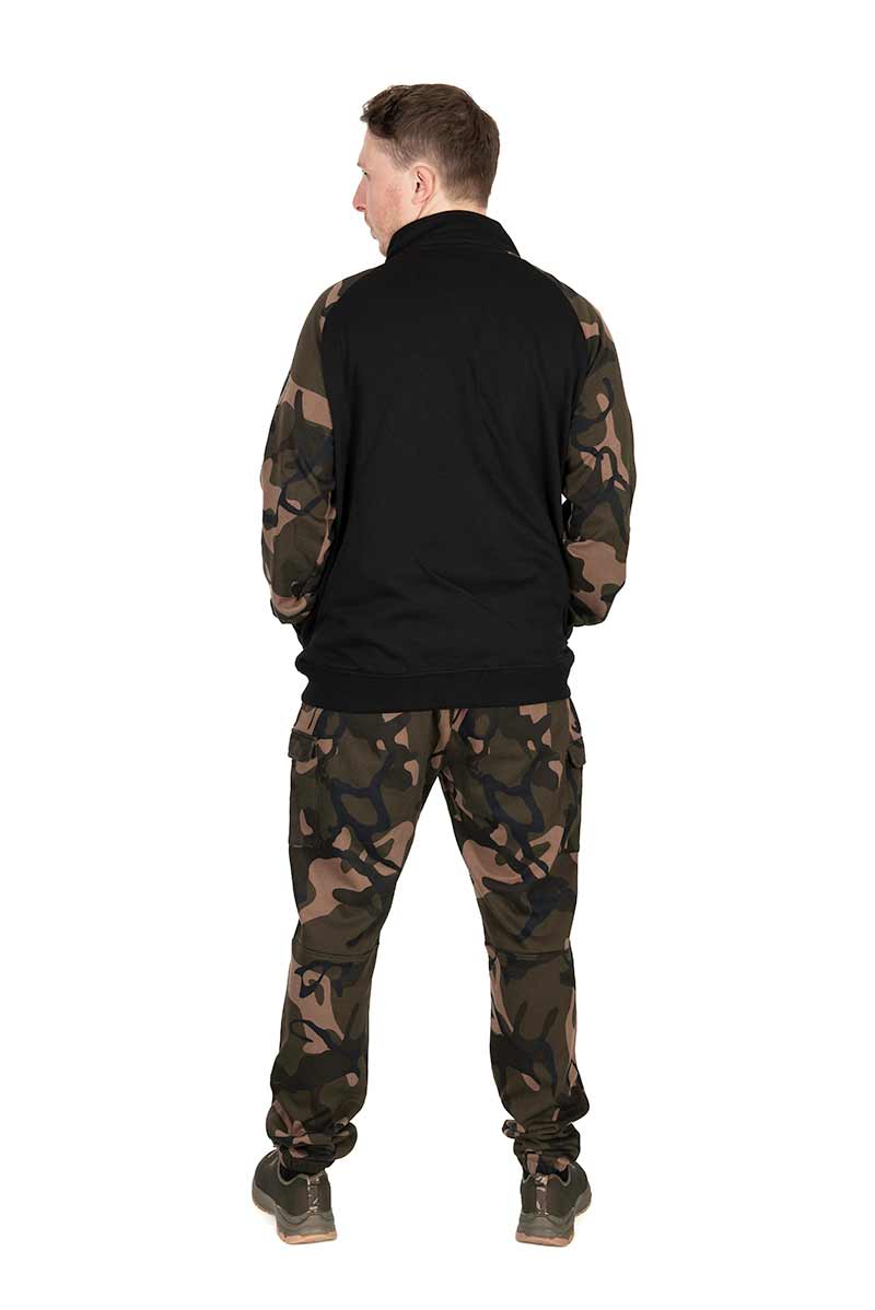 Bluza Wędkarska Fox LW Black/Camo QTR Zip