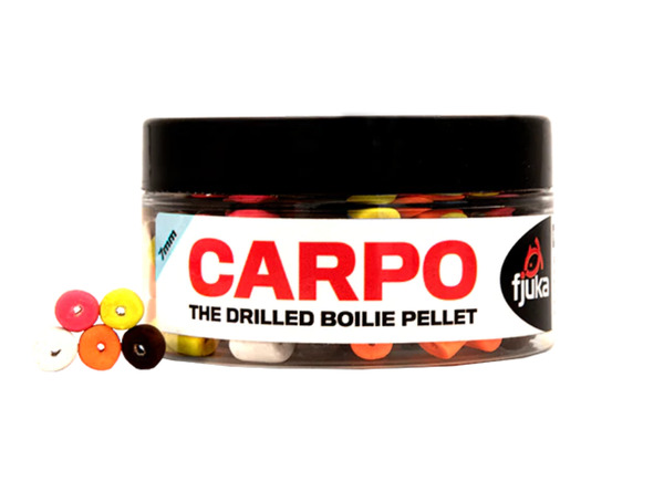 Fjuka Carpo The Drilled Boilie Pellet Mixed Colours (50g)