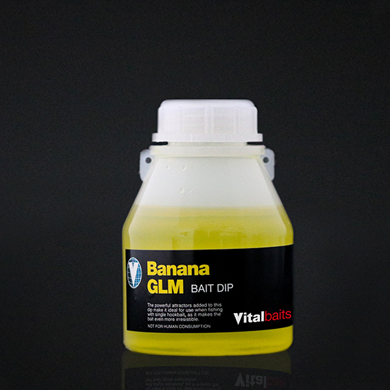 Vital Baits Dip Liquid (250ml) - Banana GLM