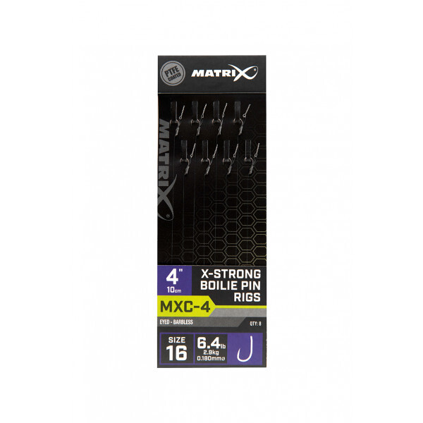 Matrix MXC-4 X-Strong Boilie Pin 4" (10cm) Barbless (8pcs)