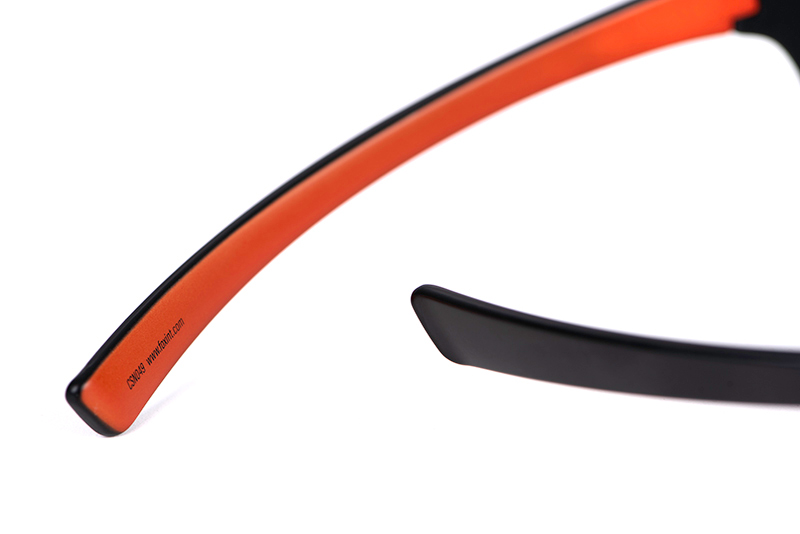 Okulary Fox Collection Wraps - Black/Orange (Soczewki Szare)