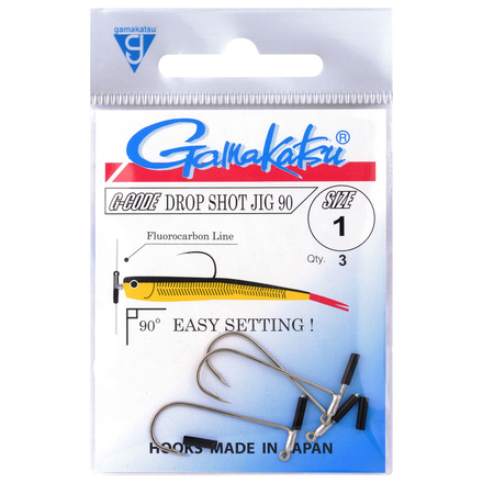 Gamakatsu Dropshot Jig 90, rozmiar haczyka 1 (3 sztuki)