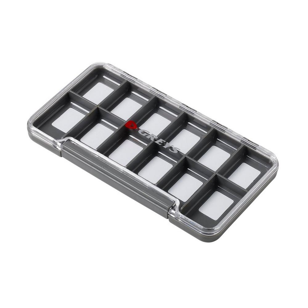 Greys Slim Waterproof Fly Box Tacklebox - 12 Przedziałów