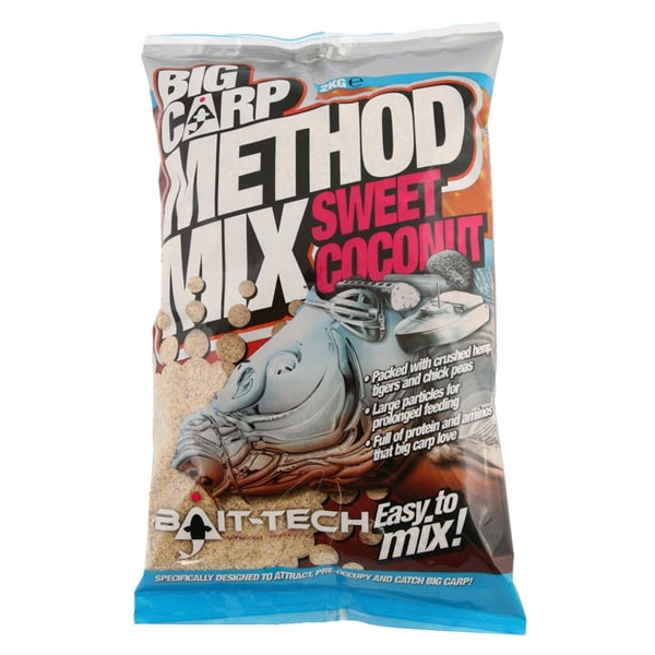 Zanęta Bait-Tech Big Carp Method Mix (2kg) - Sweet Coconut