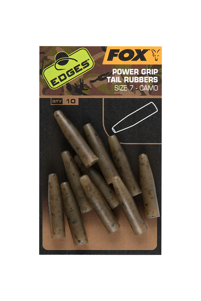 Fox Edges Camo Powergrip Tail Rubbers Rozmiar 7 (10 sztuk)