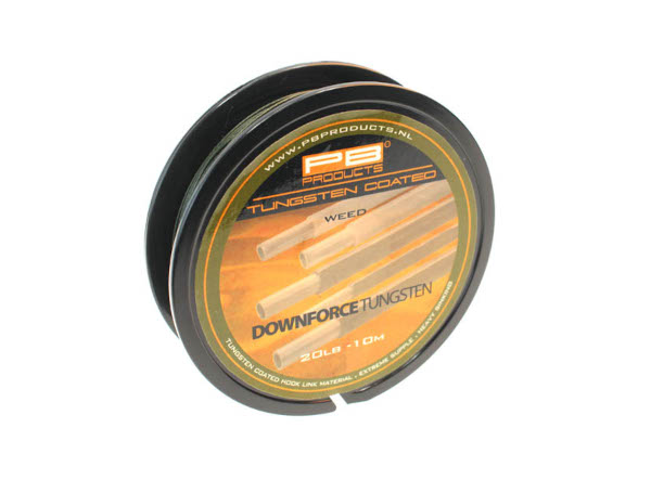 Materiał Przyponowy PB Products Downforce Tungsten Coated Hooklink 10m (20lb) - Weed