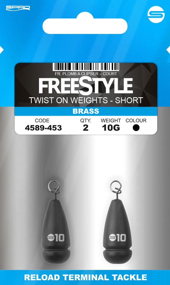 Spro Freestyle Twist On Weights Short Brass (2 sztuki)