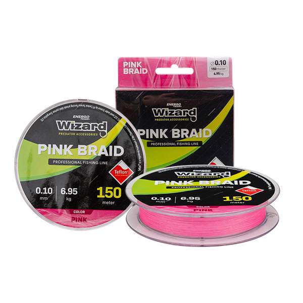 Plecionka Energo Wizard Pink 150m - Plecionka Energo Wizard Pink