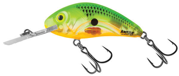 Salmo Rattlin Hornet Floating 6,5cm - Clear Chartreuse