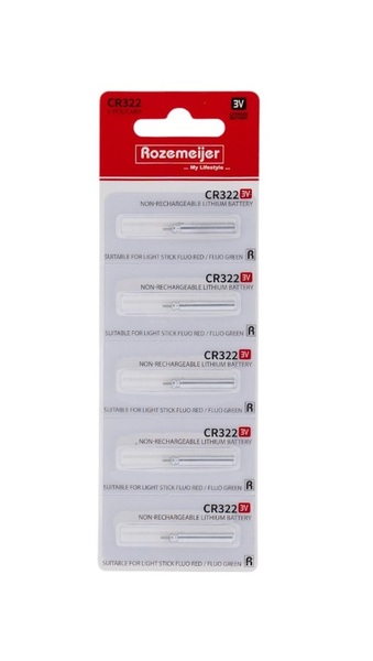 Zestaw Baterii Rozemeijer CR322 Lithium Light Stick Battery Pack (5szt) (Nie Ładowalne)