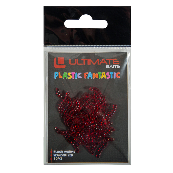 Imitacja Przynęty Ultimate Baits Bloodworms Transparant Red (50pcs)