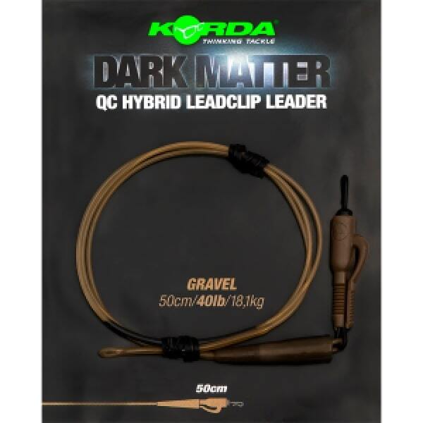 Korda Dark Matter Leader QC Hybrid Clip - Gravel