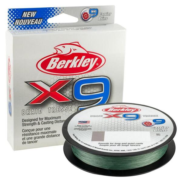 Plecionka Berkley x9 Low-Vis Green 300m