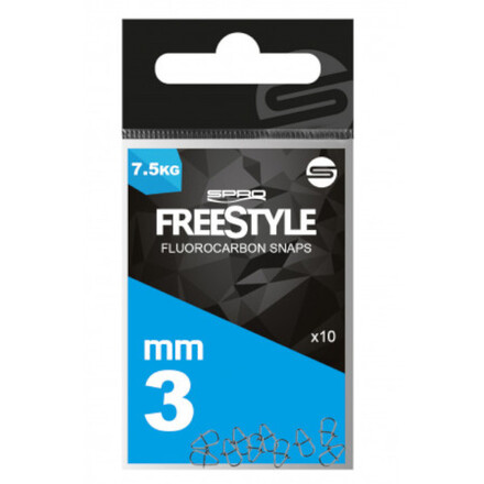 Spro Freestyle Reload Fluorocarbon Snaps, 10 sztuk