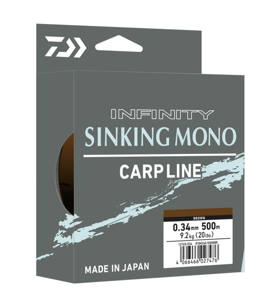 Żyłka Wędkarska Daiwa Infinity Sinking Brown Nylon (500m)