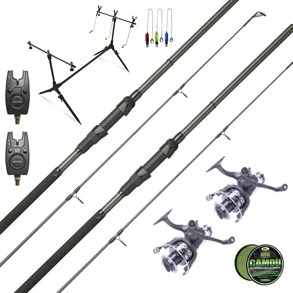 JRC Cocoon Basic Carp Set z wędkami, kołowrotkami, i akcesoriami!