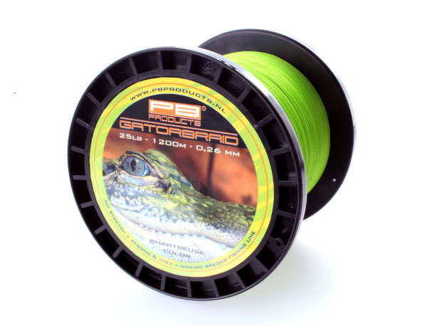 Plecionka PB Products Gator Braid Chartreuse 1200m (0,30mm)