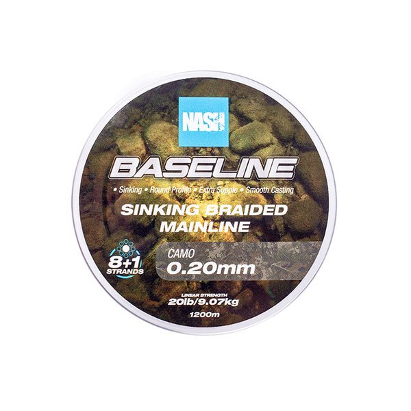 Plecionka Nash TT Baseline Sinking Braid UV Yellow (1200m)