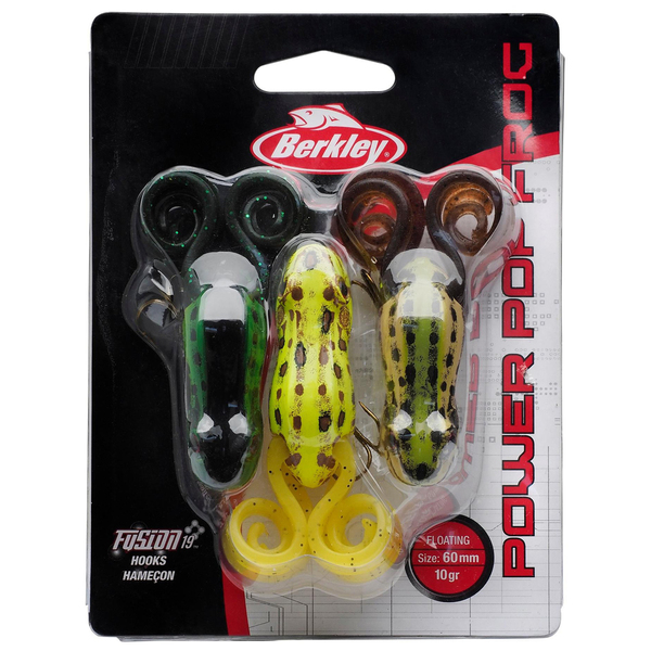 Berkley Power Pop Frog 3 Pack 6cm (10g)