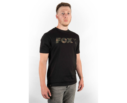 Fox Black  / Camo Raglan T-shirt