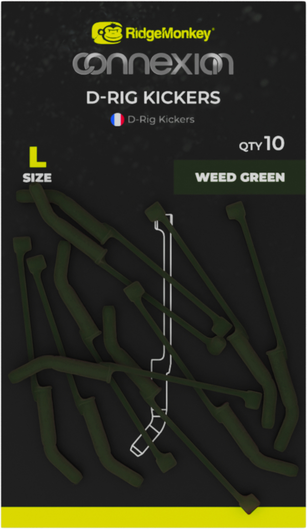 RidgeMonkey Connexion D-Rig Kickers - D-Rig Kickers L Weed Green