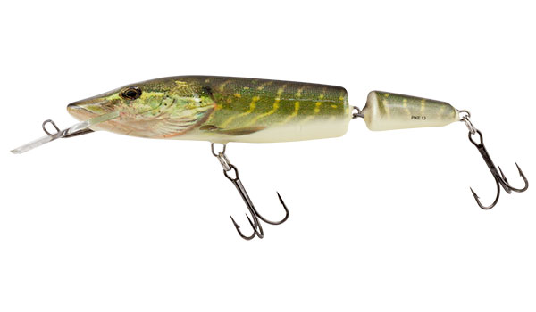 Wobler Salmo Jointed Pike Deep Runner 11cm (14g) - Real Pike