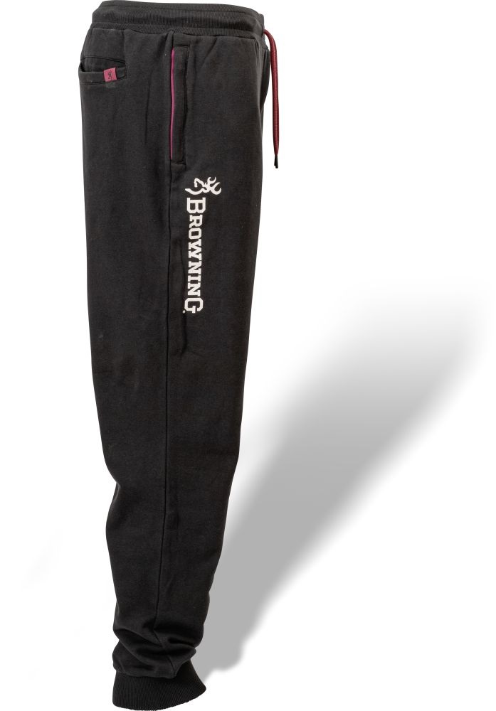 Spodnie Dresowe Browning Black/Burgundy - Spodnie Dresowe Browning