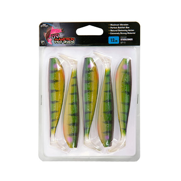 Fox Rage Zander Pro Shad Stickleback Ultra UV Packs 5 sztuk