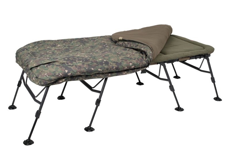 Trakker RLX 8 Wide Camo Bed System Stretcher (ze śpiworem)