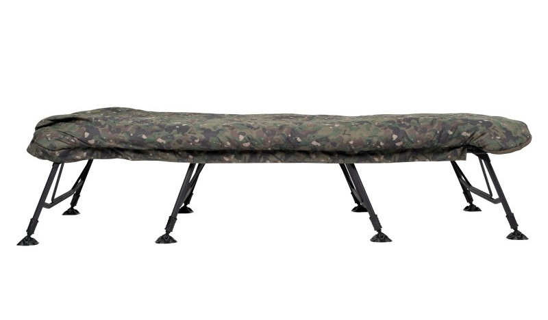 Trakker RLX 8 Wide Camo Bed System Stretcher (ze śpiworem)