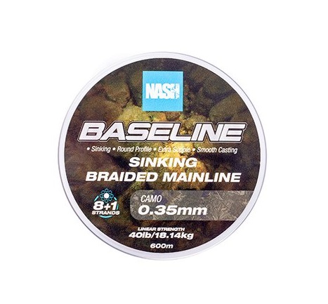 Plecionka Nash TT Baseline Sinking Braid Camo (1200m)