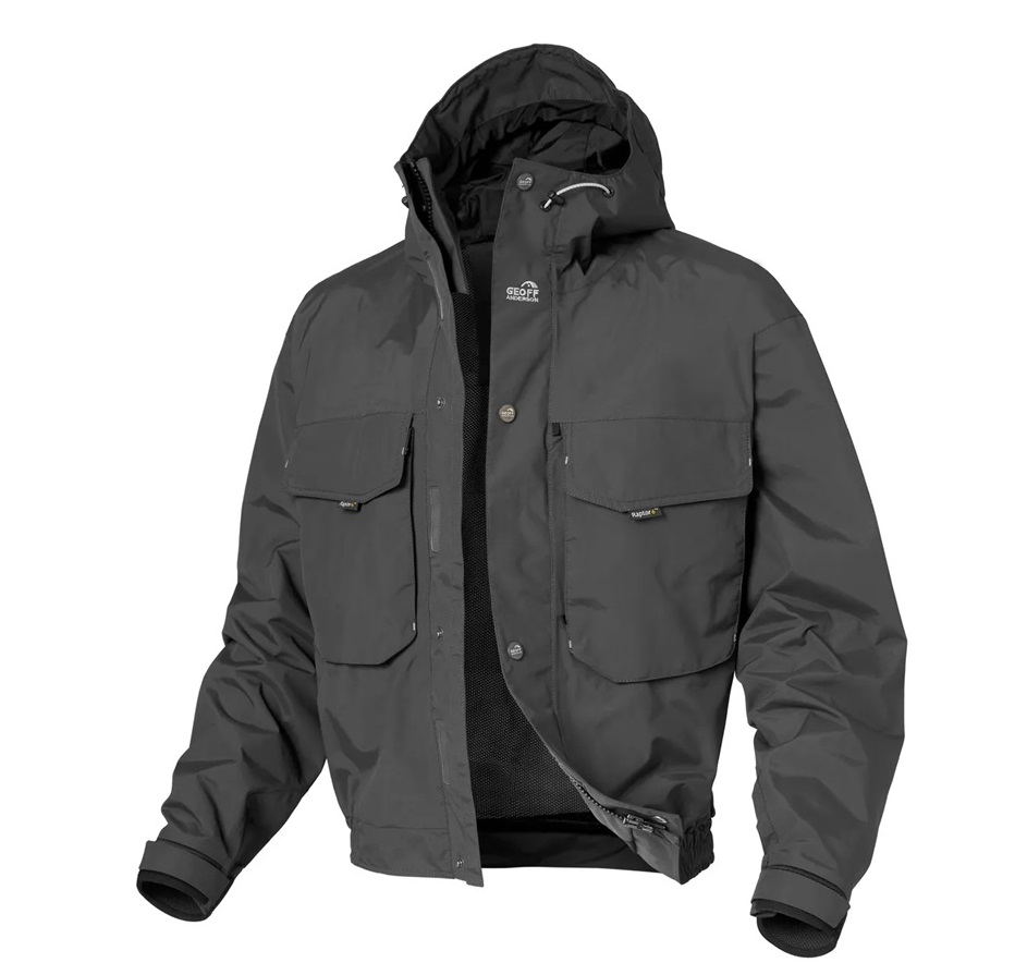 Geoff Anderson Raptor 6 Black Wading Jacket Czarna