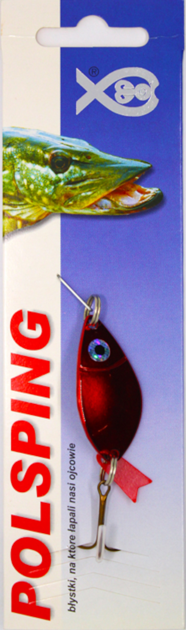 Błystka Wahadłowa Polsping Alga - Nickel Red 7cm 9g