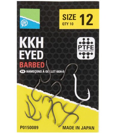 Preston KKH Barbed Hooks, 10 sztuk!