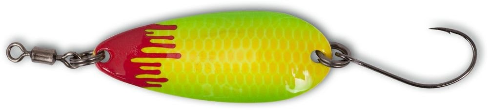 Błystka Wahadłowa Magic Trout Bloody Shoot Spoon 3,5cm (3g) - Yellow/Green