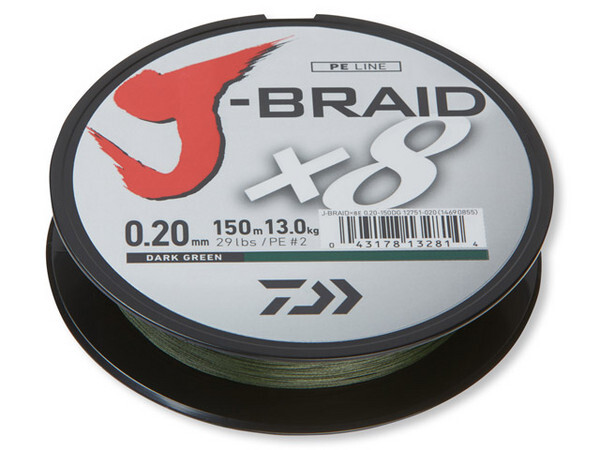 Daiwa J-Braid X8 300m Dark Green