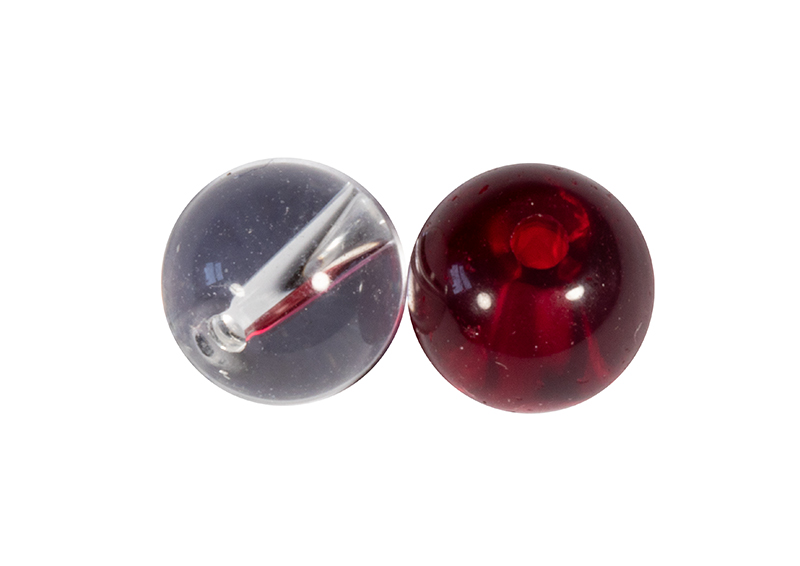Fox Rage SP 6mm Clear And Red Glass Beads (10 sztuk)